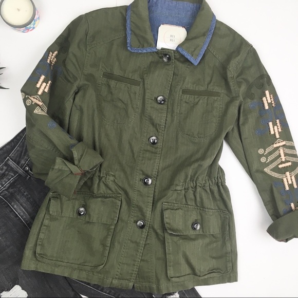 $25 TODAY ONLY! HeiHei Embellish Utility Jacket - Picture 2 of 8
